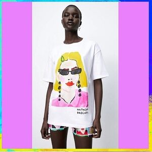 ZARA Limited Edition Avant Garde Natacha Paschal Pop Art Tee